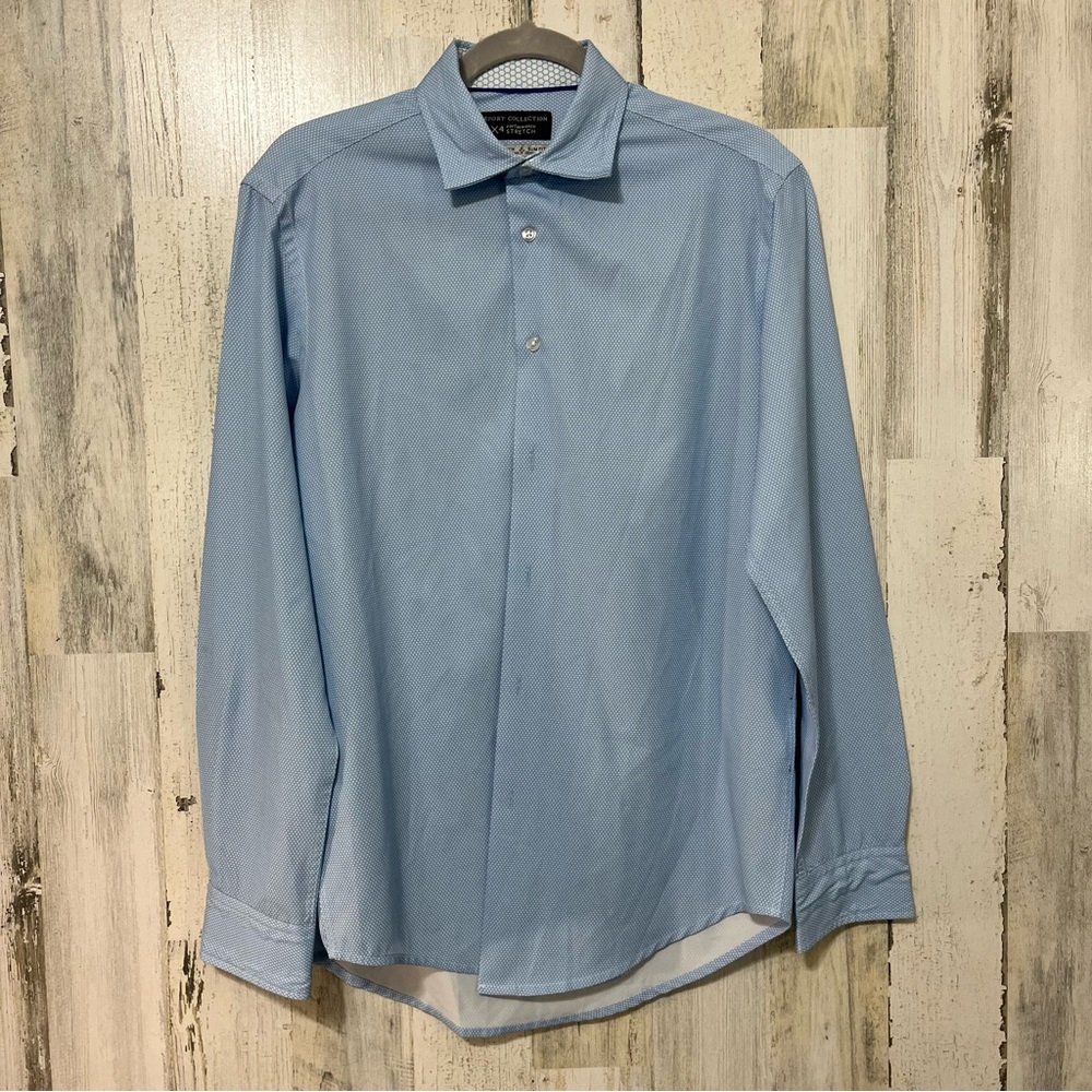 Report Collection Blue Dress Shirt Classic Style